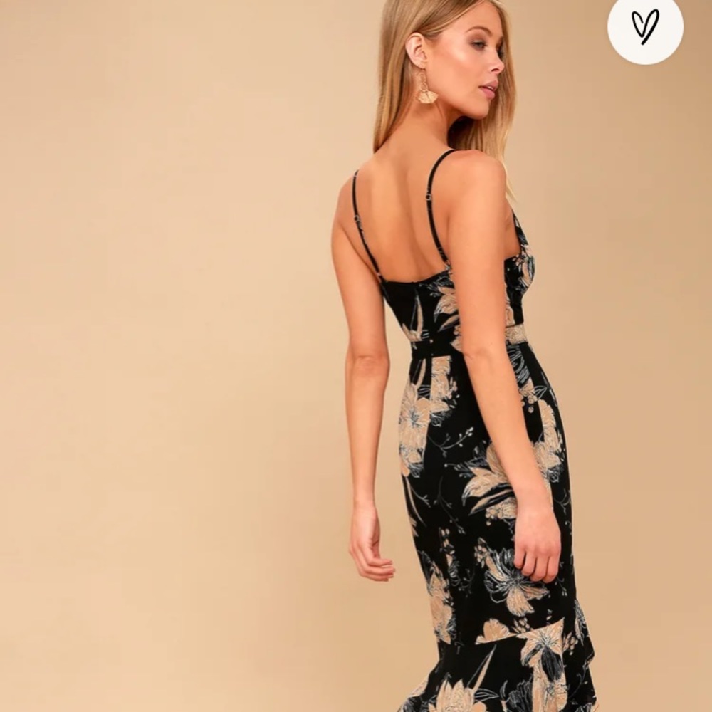 Lulus Darling daylily high low dress